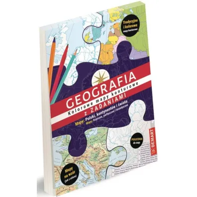 Geografia z zadaniami. Kolorowe mapy konturowe - Ewa Lodzi�ska, Marzena Wieczorek, Bogus�awa Karlicka
