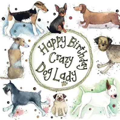 Alex Clark Karnet Urodziny Crazy Dog Lady Psiara