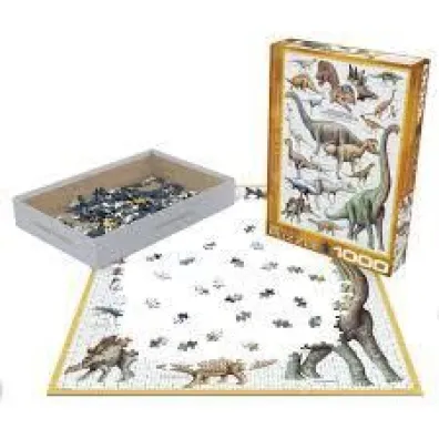 Puzzle 1000 el. Dinozaury z okresu jurajskiego Eurographics