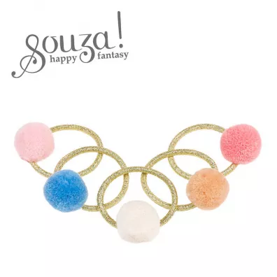 Souza! Gumki do wosw mini-pompony Mieke