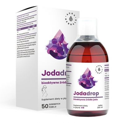 Aura Herbals Jodadrop - bioaktwyne źródło jodu - Suplement diety 250 ml