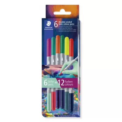 Staedtler Flamastry dwustronne Multiverse 6 szt.