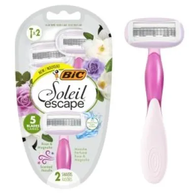 Bic Soleil Escape R�a & Magnolia Maszynki do golenia dla kobiet 5 ostrzowe 2 szt.