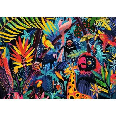 Puzzle 1000 USA Collection: In the Jungle TREFL