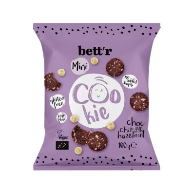 Bettr Ciastka z czekolad� i orzechami laskowymi bezglutenowe 100 g Bio
