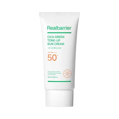 Real Barrier Krem przeciws�oneczny korea�ski tonizuj�cy do twarzy cica green tone-up spf 50 50 ml
