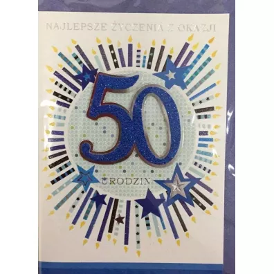 Karnet Urodziny B6 Premium 65 + koperta
