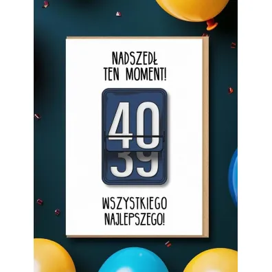 Nadwyraz.com Karnet Urodziny 40