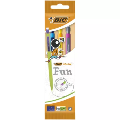 Bic O��wek z gumk� Matic Fun Pouch HB 3 szt.