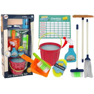 Zestaw do Sprz�tania Cleaning Set 11el LeanToys