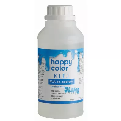 Happy Color Klej do papieru PVA butelka 500g