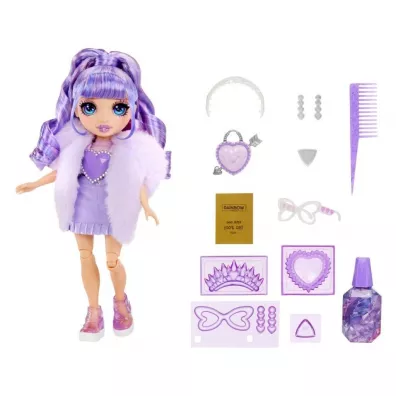 Rainbow High Creative Crystals Fashion Doll - Viol Mga Entertainment