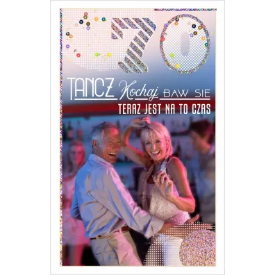 AbCard Kartka okoliczno�ciowa Urodziny 70 DH09