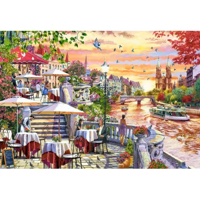 Puzzle 1000 el. Romantic City Sunset Castorland