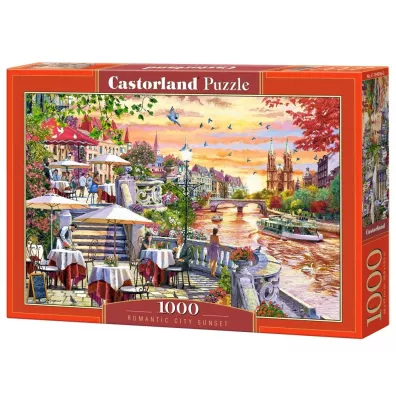 Puzzle 1000 el. Romantic City Sunset Castorland