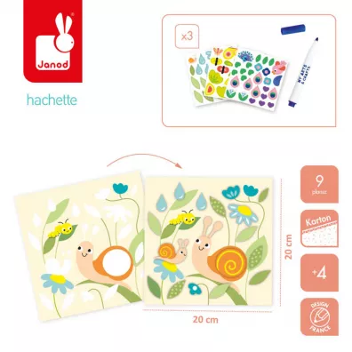 Multizestaw kreatywny 4-latka My arts & crafts 4+ Janod