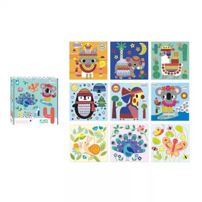 Multizestaw kreatywny 4-latka My arts & crafts 4+ Janod