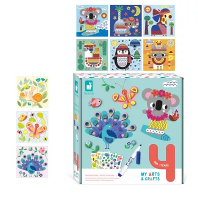 Multizestaw kreatywny 4-latka My arts & crafts 4+ Janod