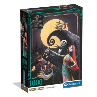 Puzzle 1000 el. Compact Nightmare Before Christmas Clementoni