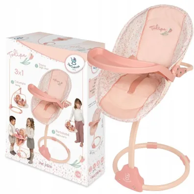 Krzese�ko dla lalek, hu�tawka i nosid�o 3w1 DeCuevas Toys