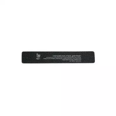 Peggy Sage 2-Way Nail File Coarse pilnik do paznokci prostoktny dwustronny 100/180 Czarny