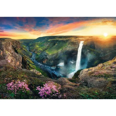 Puzzle 2000 el. Wodospad Haifoss. Islandia Trefl