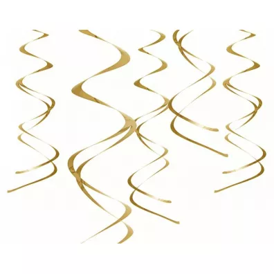 PartyDeco Dekoracje wisz�ce �widerki z�oty