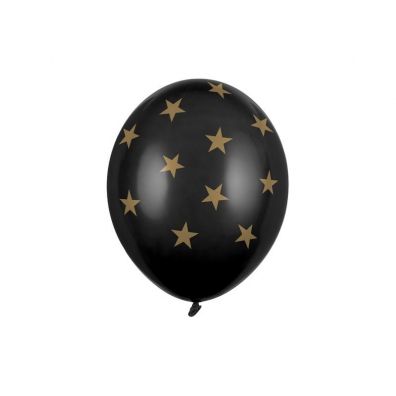 Zdjęcia - Pozostałe ozdoby PartyDeco Balony Gwiazdki Pastel Black 30 cm 50 szt.