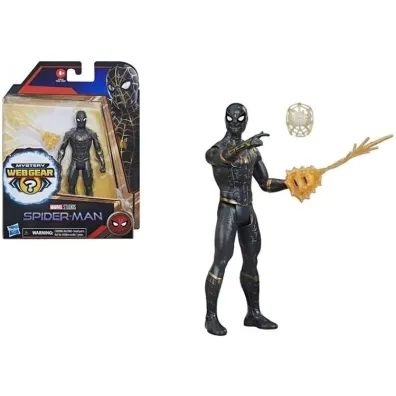 Figurka Spiderman Black&Gold Suit Mystery Web Gear