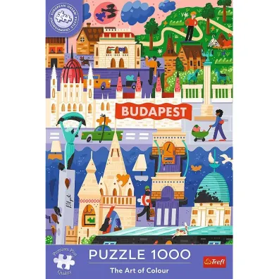 Puzzle 1000 el. The Art of Colour: Budapeszt Trefl