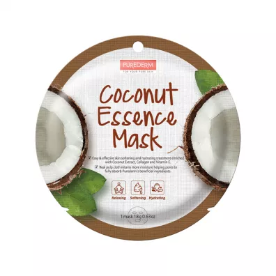 Purederm Coconut Essence Mask maseczka w p�acie Kokos 18 g
