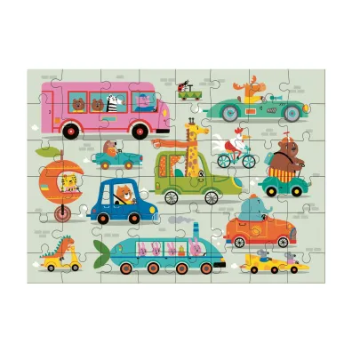 Puzzle 48 el. Catch up! On the road Dodo