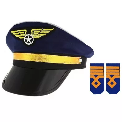 Godan Ozdoba karnawa�owa Czapka pilota z pagonami