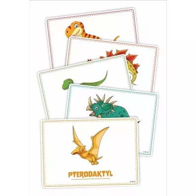 Plansze edukacyjne A4. Dinozaury