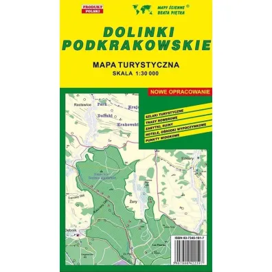 Dolinki Podkrakowskie 1:30 000 mapa turystyczna