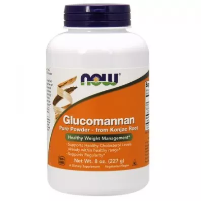 Now Foods Glucomannan (Glukomannan) - Konjac Root w proszku Suplement diety 227 g