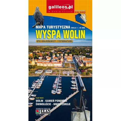 Mapa turystyczna - Wyspa Wolin 1:45 000