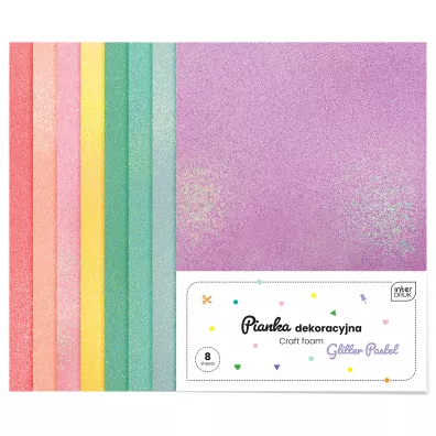 Interdruk Pianka dekoracyjna brokat pastel