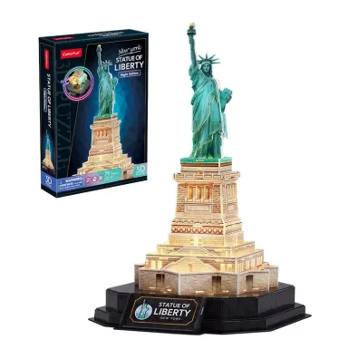 Puzzle 3D Statua Wolno�ci LED Cubic Fun