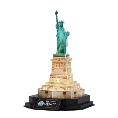 Puzzle 3D Statua Wolno�ci LED Cubic Fun