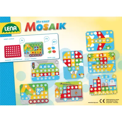 Mozaika guzikowa mozaikowa, du�e elementy Lena