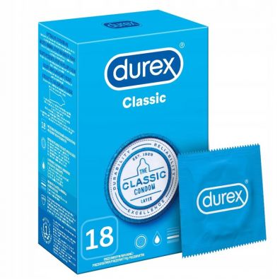 Durex prezerwatywy Classic klasyczne 18 szt.