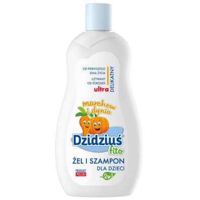 Dzidziu Fito 2w1 el i szampon dla dzieci Marchew i Dynia 500 ml