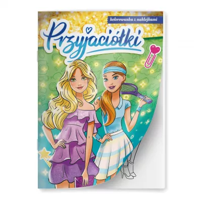 Przyjaci�ki. Kolorowanka z naklejkami