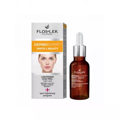 Floslek Dermo Expert White & Beauty rozja�niaj�cy peeling kwasowy na noc 30 ml