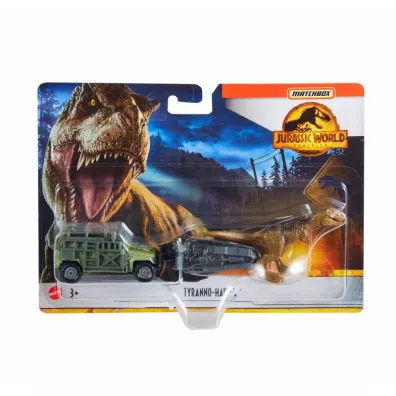 Matchbox Jurassic World Transporter z Tyranozaurem Mattel