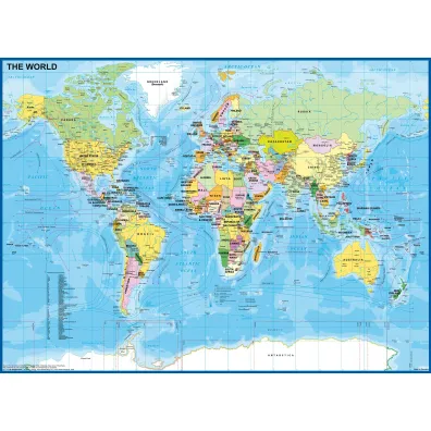 Puzzle 200 el. XXL Mapa �wiata Ravensburger