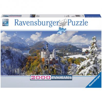 Puzzle panoramiczne 2000 el. Zamek Neuschwanstein Ravensburger
