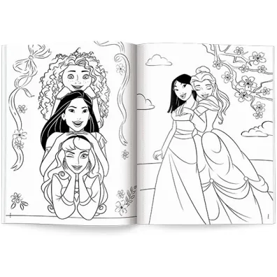 DISNEY KSIʯNICZKA. MEGAKOLOROWANKA. BROKATOWE NAKLEJKI