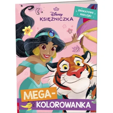DISNEY KSIʯNICZKA. MEGAKOLOROWANKA. BROKATOWE NAKLEJKI